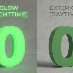 Alternative view of Glow in the Dark Numbers (7 Sizes)